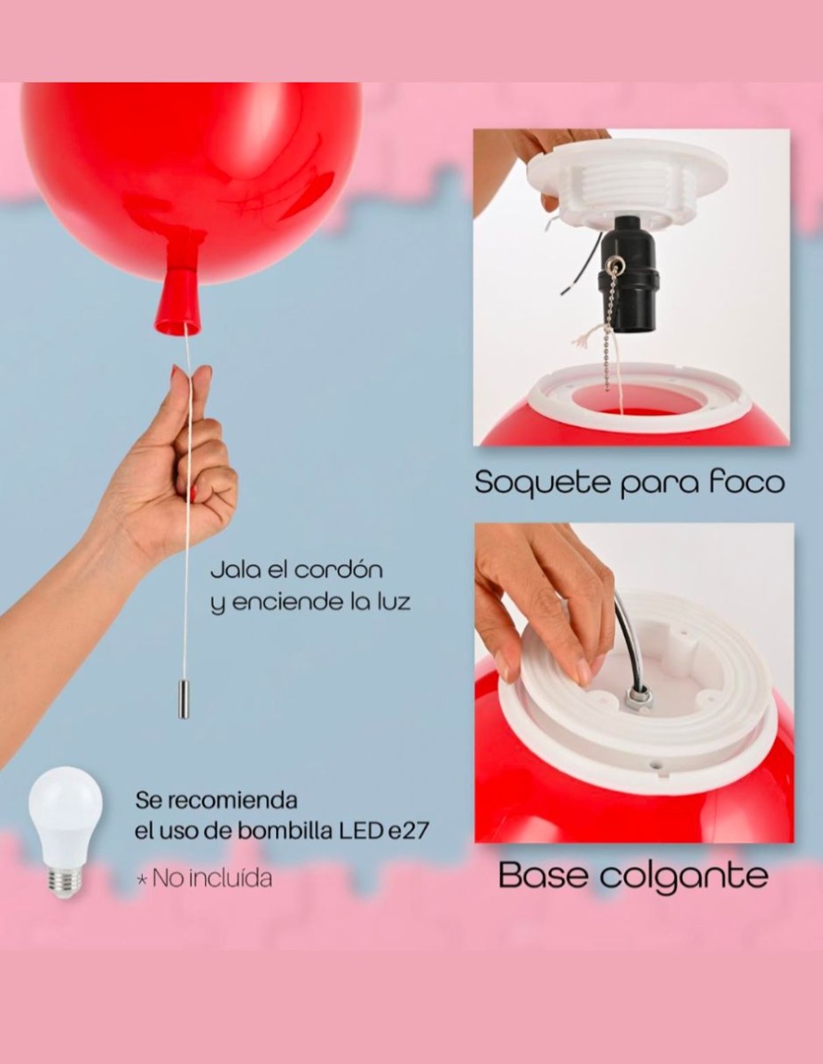 Candil Infantil Globo Colgante  / 