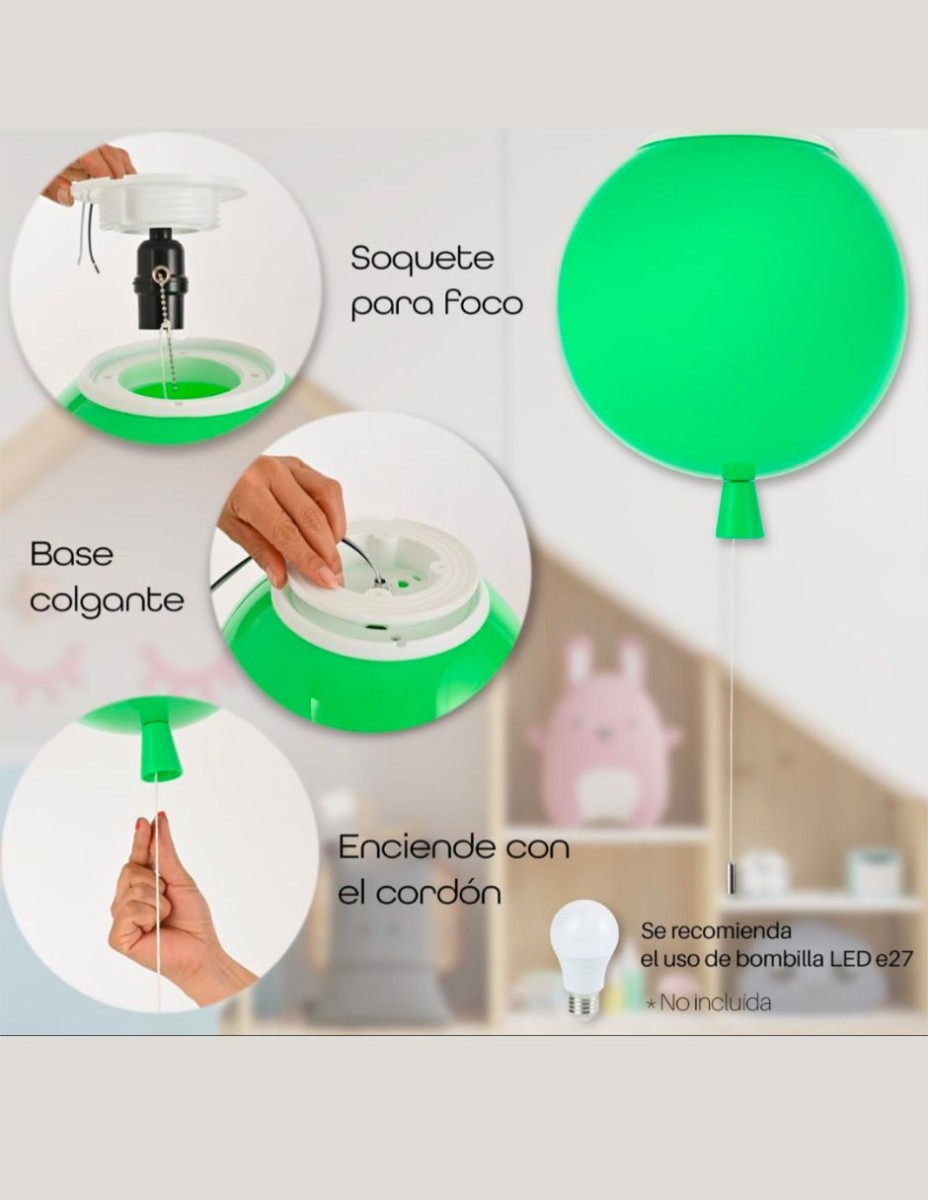 Candil Infantil Globo Colgante  / 