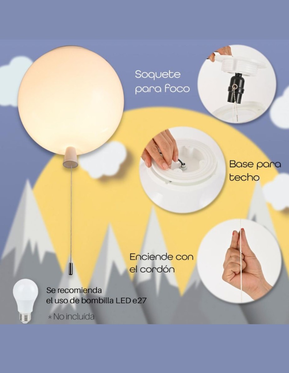 Candil Infantil Globo Colgante  / 