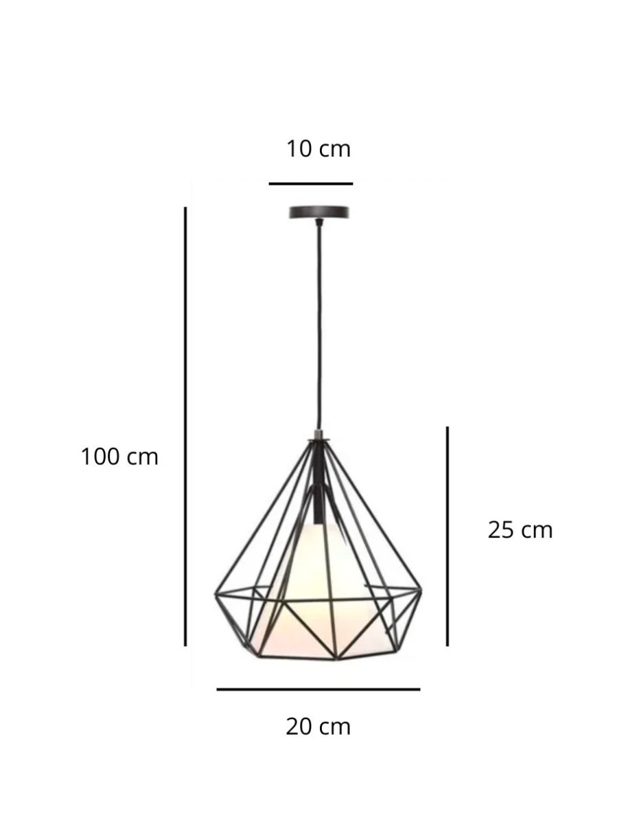Lampara Colgante Diamante / 