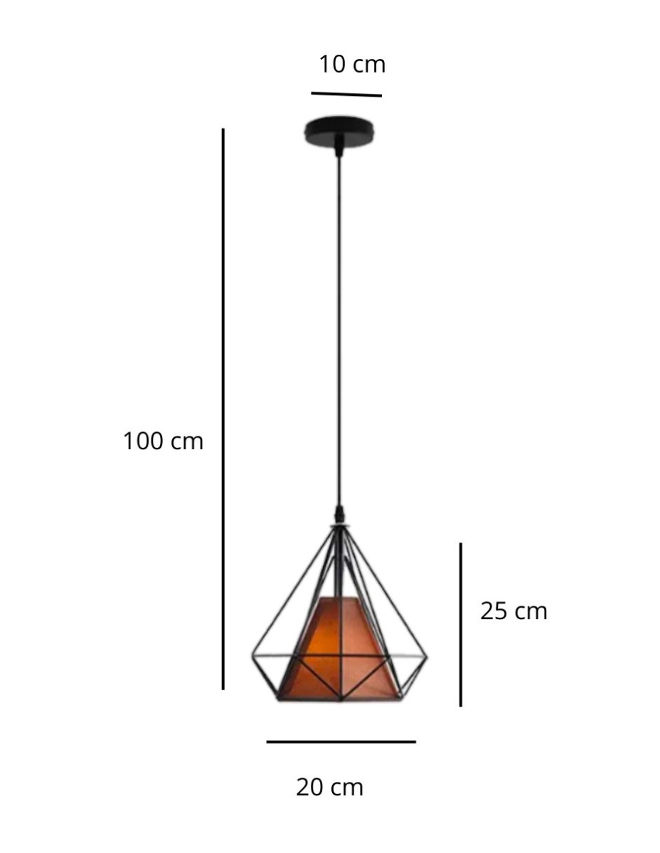 Lampara Colgante Diamante / 