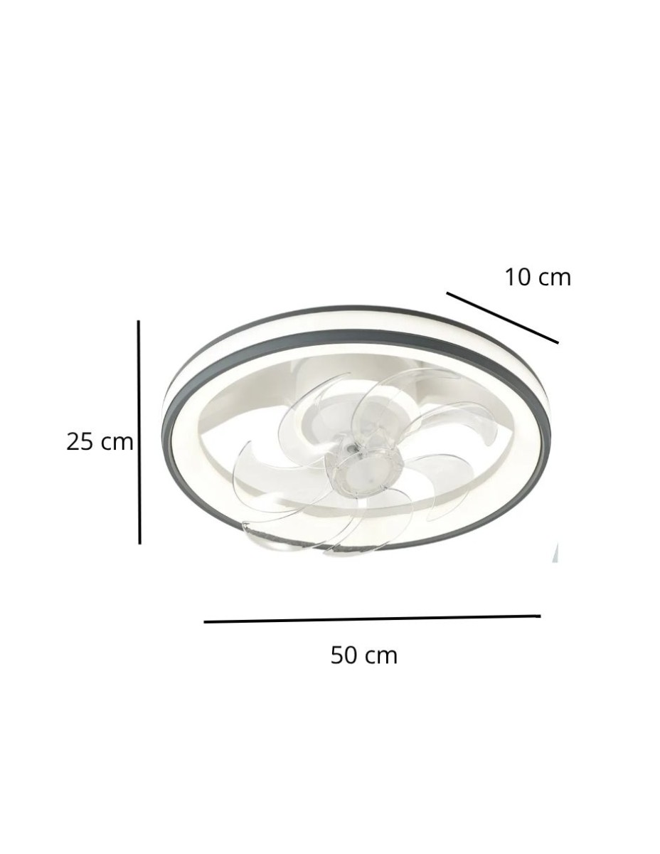Ventilador derco con luz led / 
