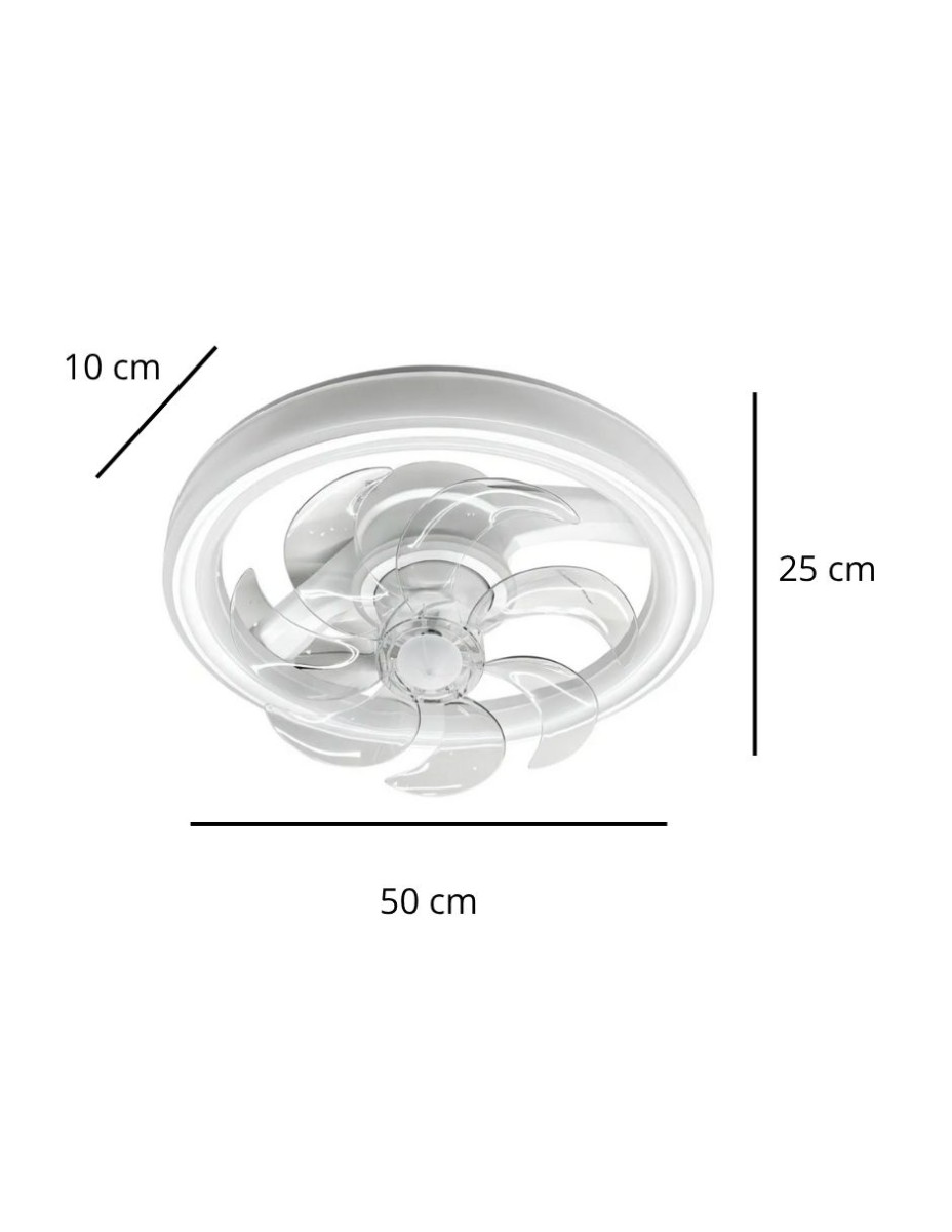 Ventilador derco con luz led / 