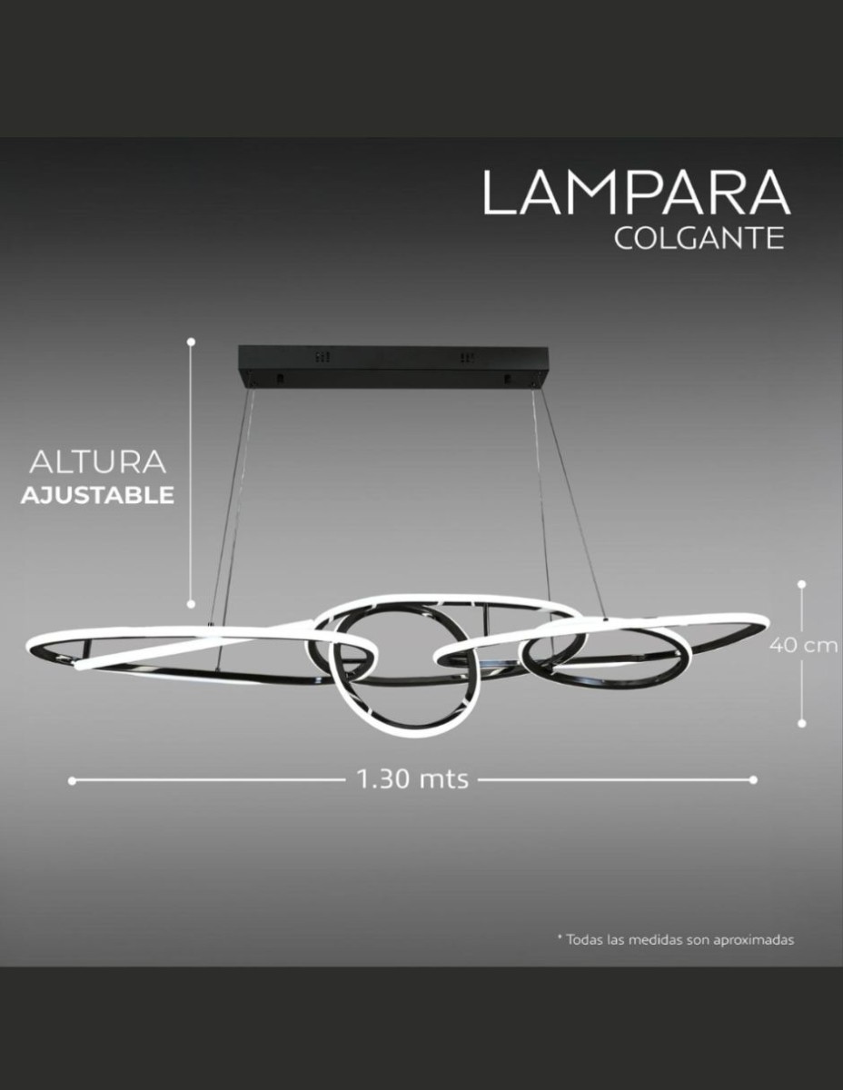 Candil 5 aros Aurora / 