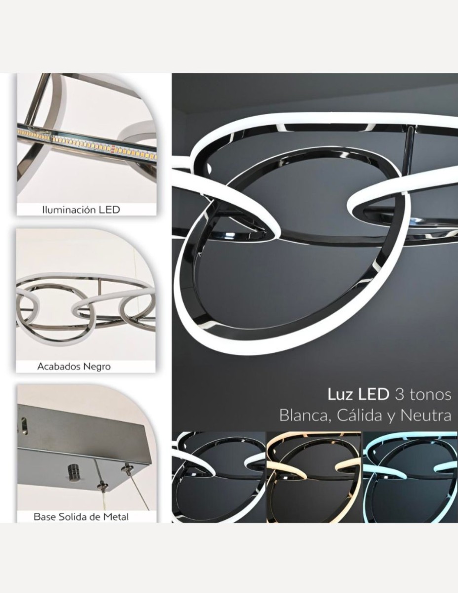 Candil 5 aros Aurora / 