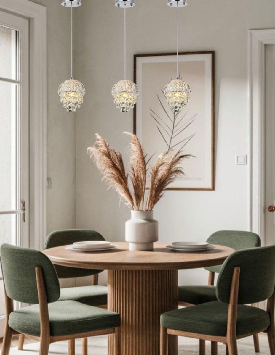 Lampara Colgante Orbe 1 Luz / 