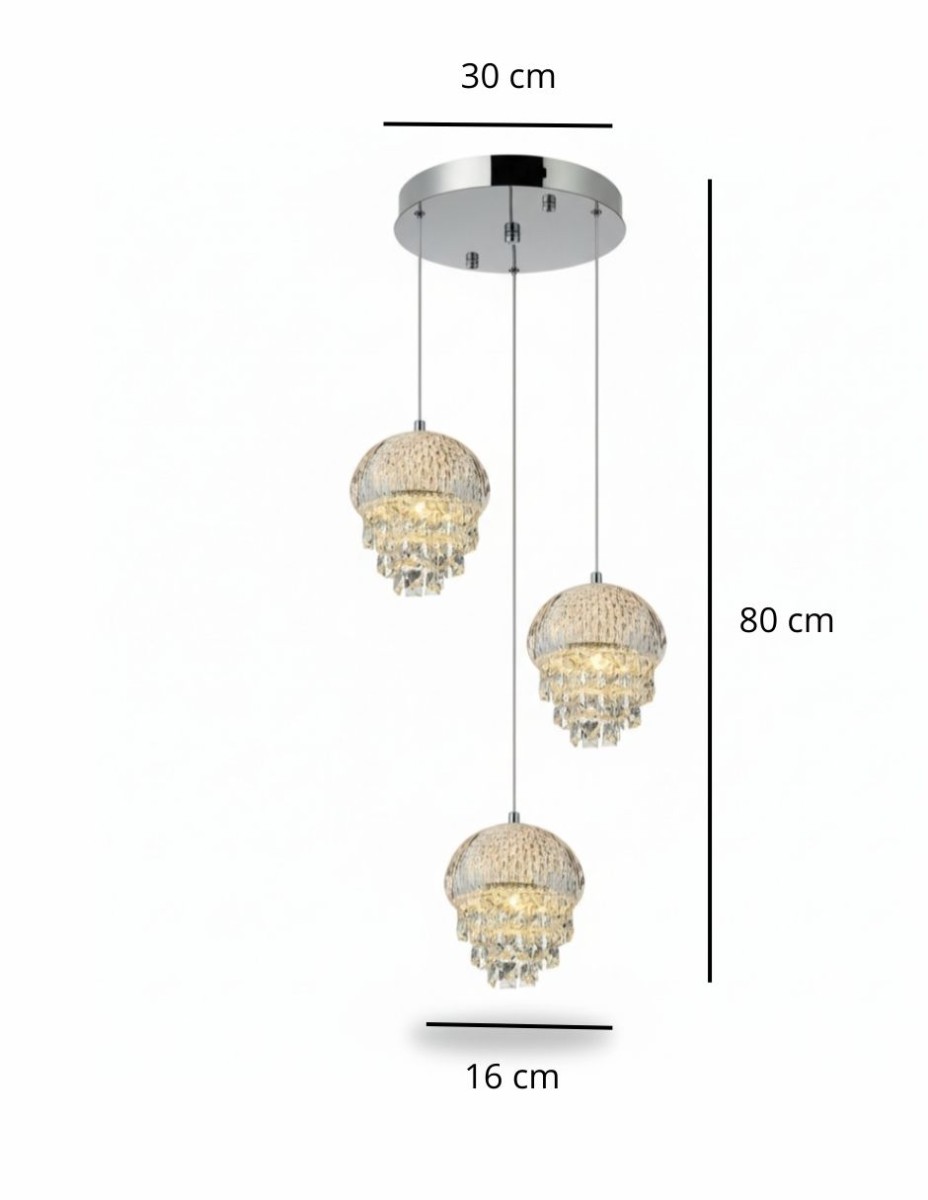 Lampara 3 Luces Orbe / 