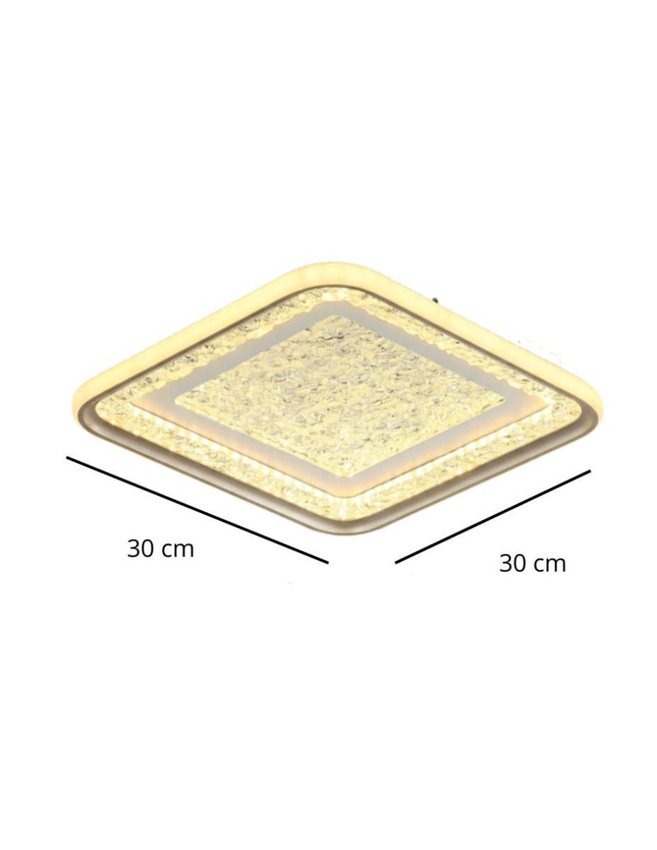 Plafon Monet Cuadrado 36w / 