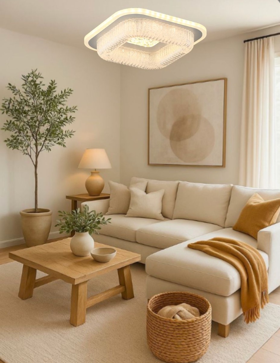 Plafon Cuadrado Hugo 20 cm / 