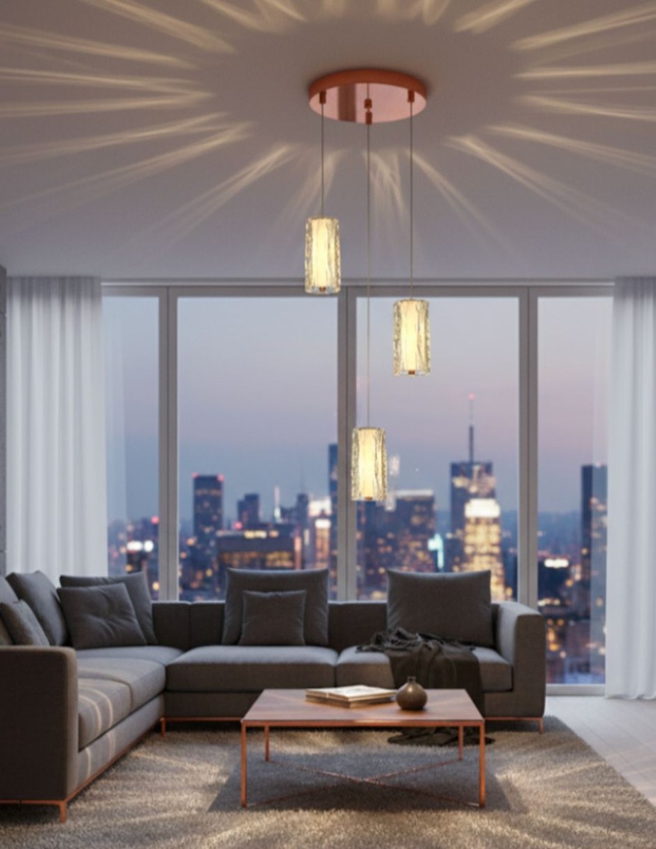 Lampara Colgante Pola 3 Luces / 