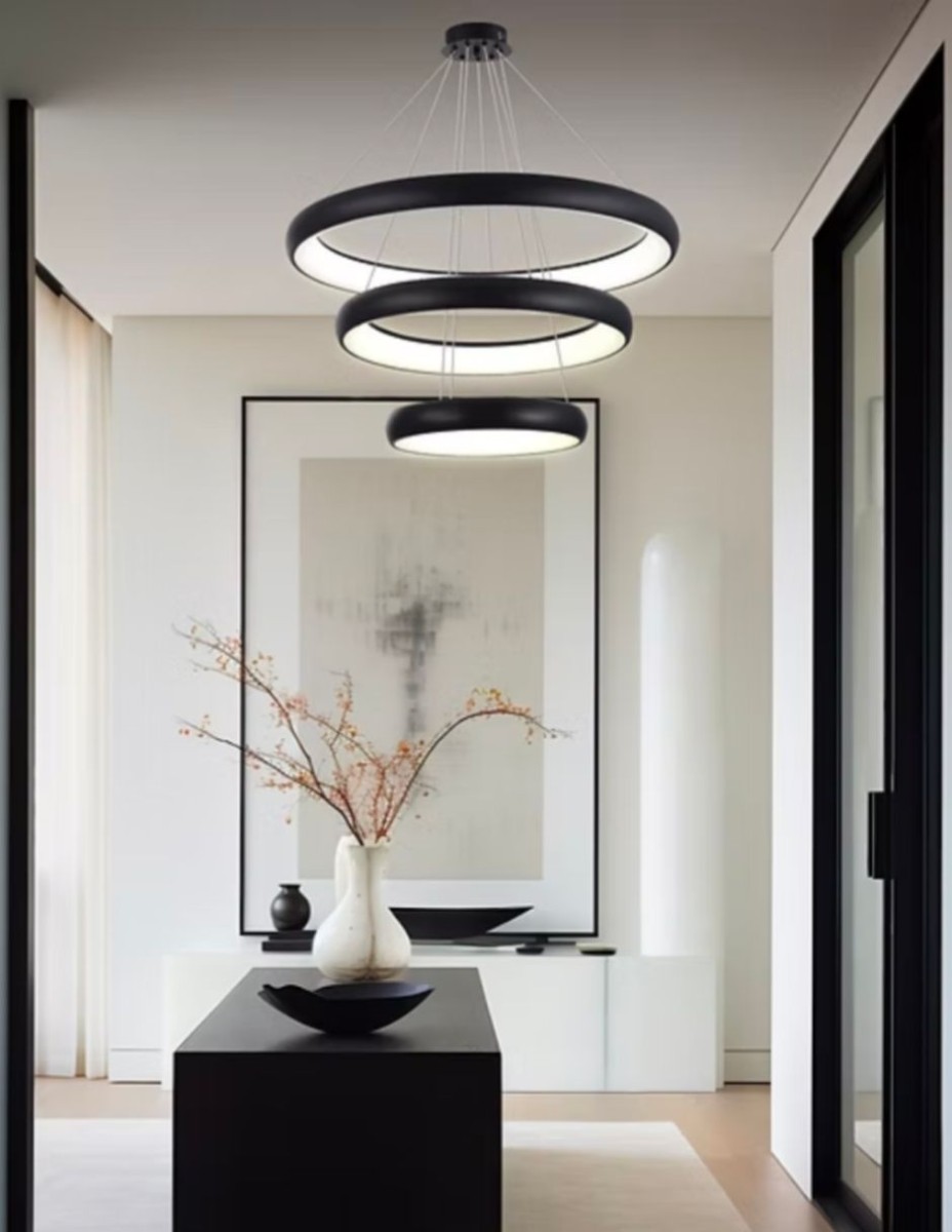 Lampara Colgante Loops 3 Aros de Luz / 