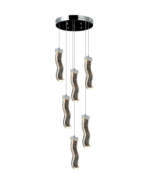 Candil Aura Vertical 6 Luces