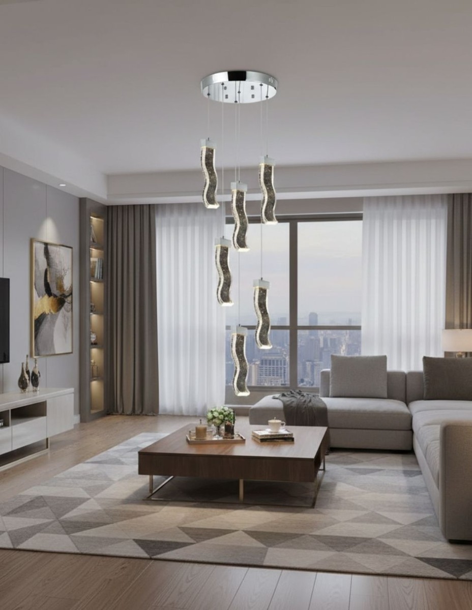 Candil Aura Vertical 6 Luces / 