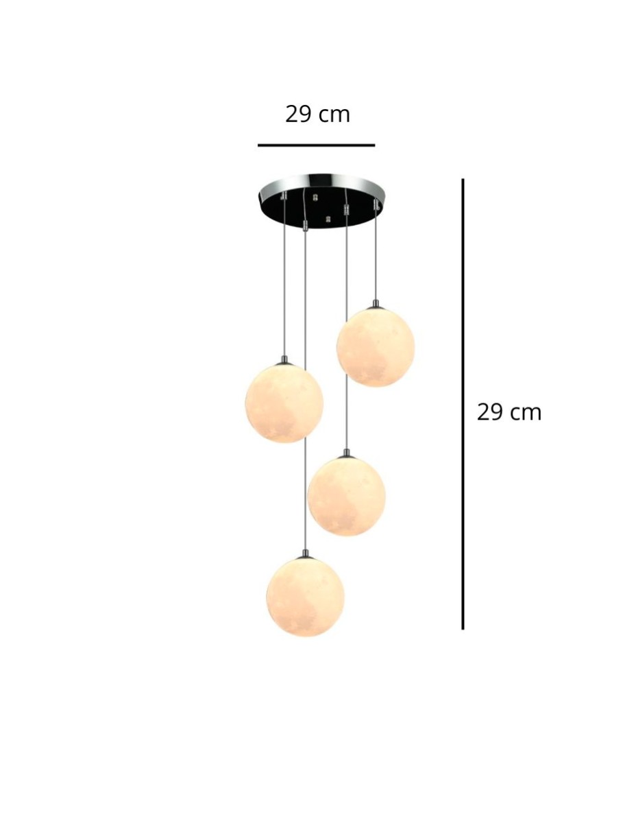 Candil Esfera Noa 4 Luces / 
