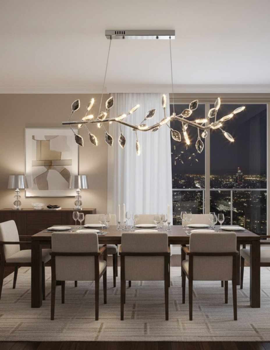 Candil Lirio De Cristal Chico / 