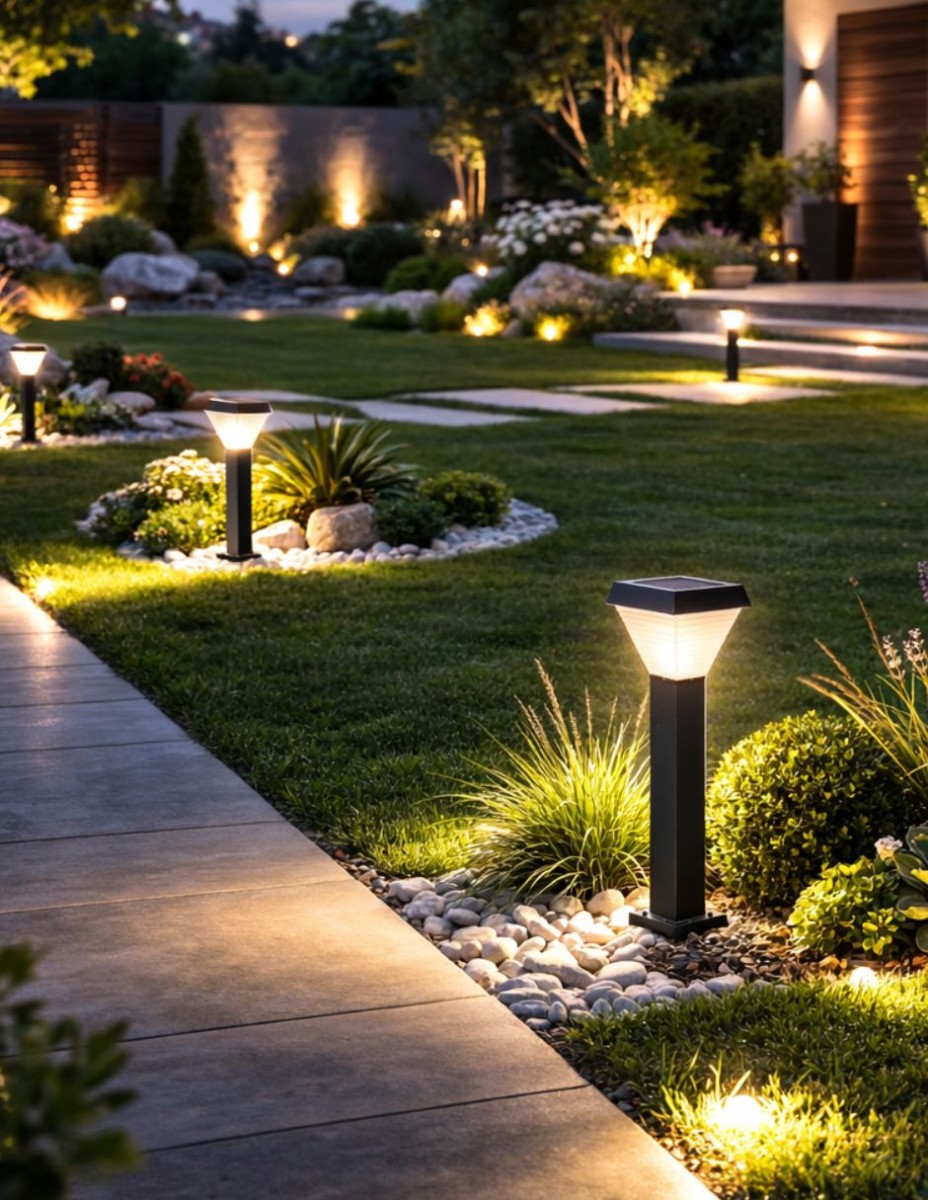 Poste Exterior Solar / 