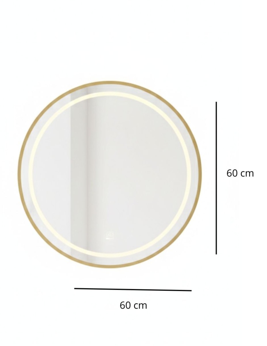 Espejo Redondo Led Chico / 