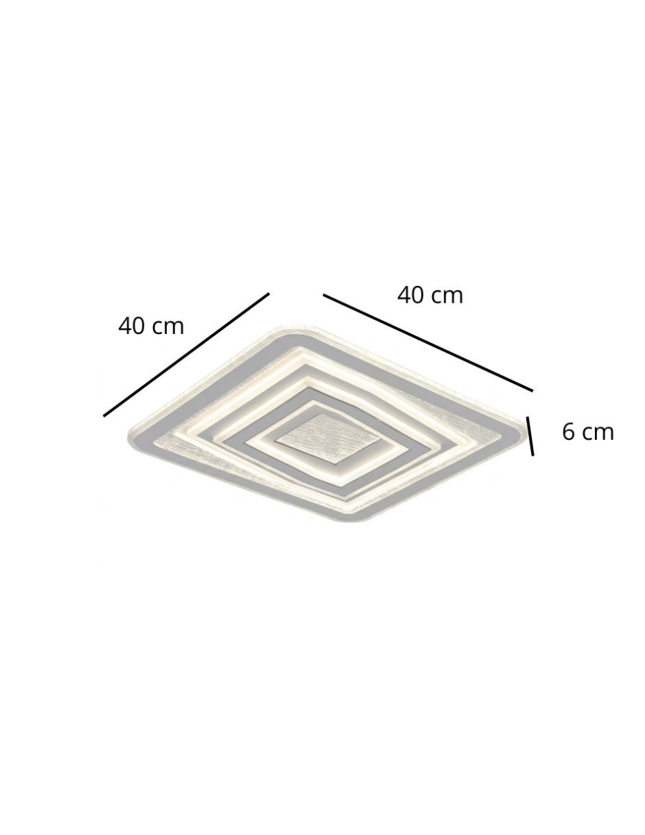 Lampara Cudrada Zenith 65W / 