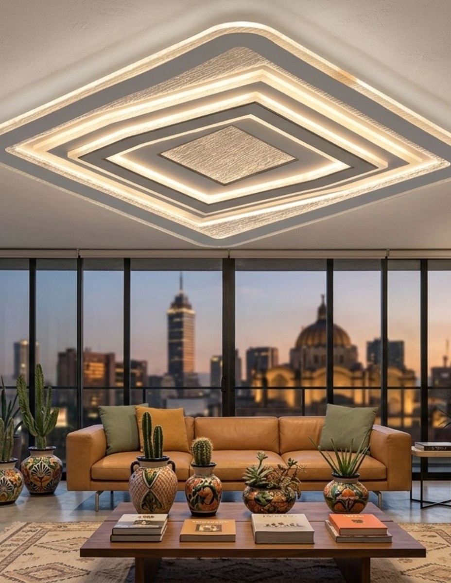 Lampara Cuadrada Zenith 80W / 