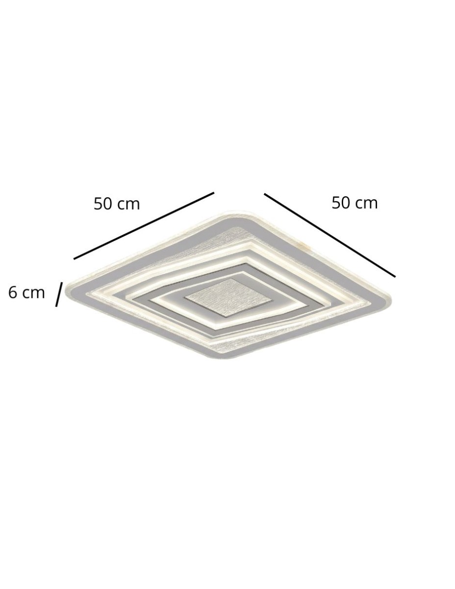 Lampara Cuadrada Zenith 80W / 