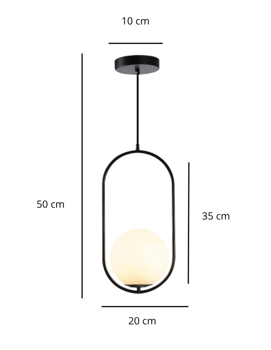 Lampara Colgante Opalo / 